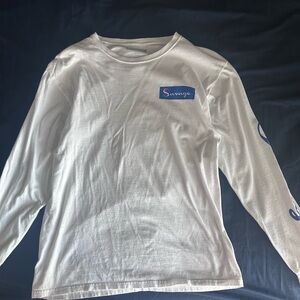 Champion White Long Sleeve Kids Tee